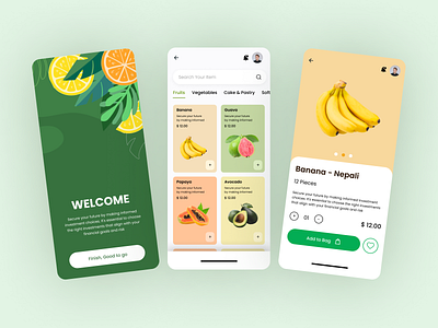 Food Ecommerce App Screen Design 3d animation appp branding design food graphic design landing page logo product typography ui ux