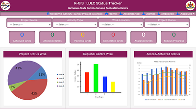 LULC Status Tracker Web App UI Template ui