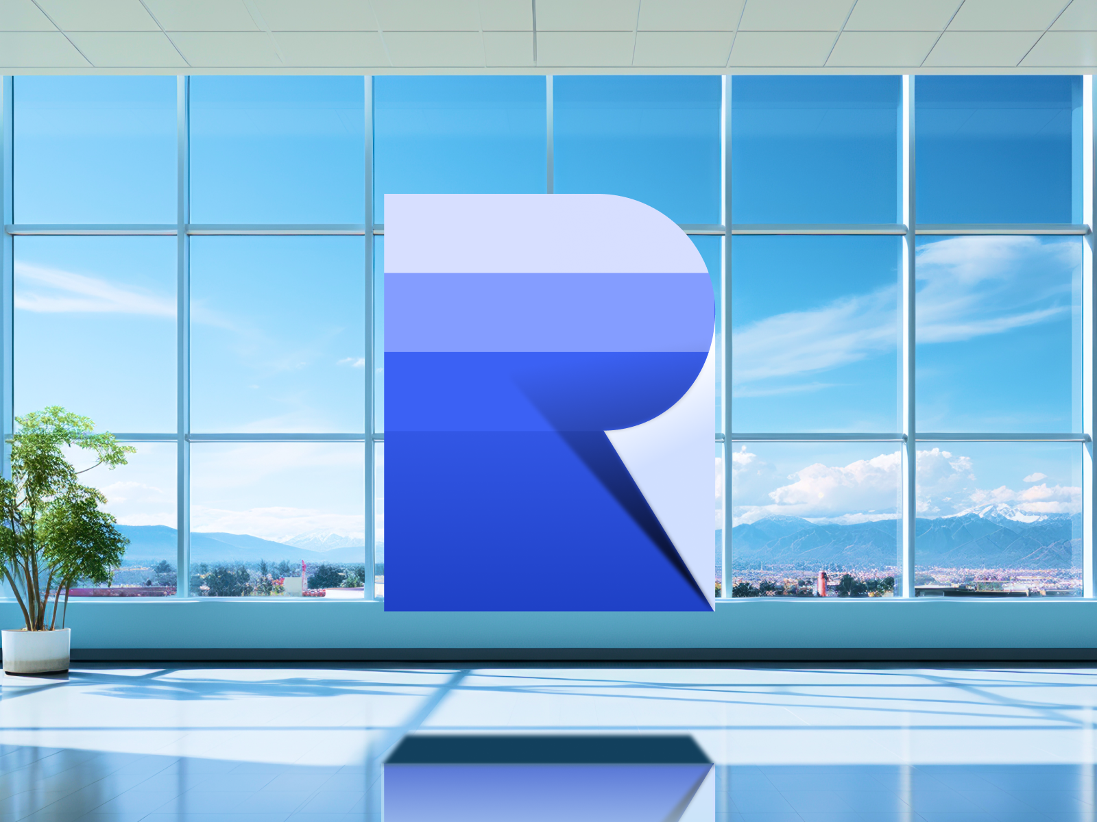 Ringkas- Mascot & banner design (sale) artificial inteligance blue branding businessinteligance design document graphic design illustration letter r logo mascot modren ui visualiddentity