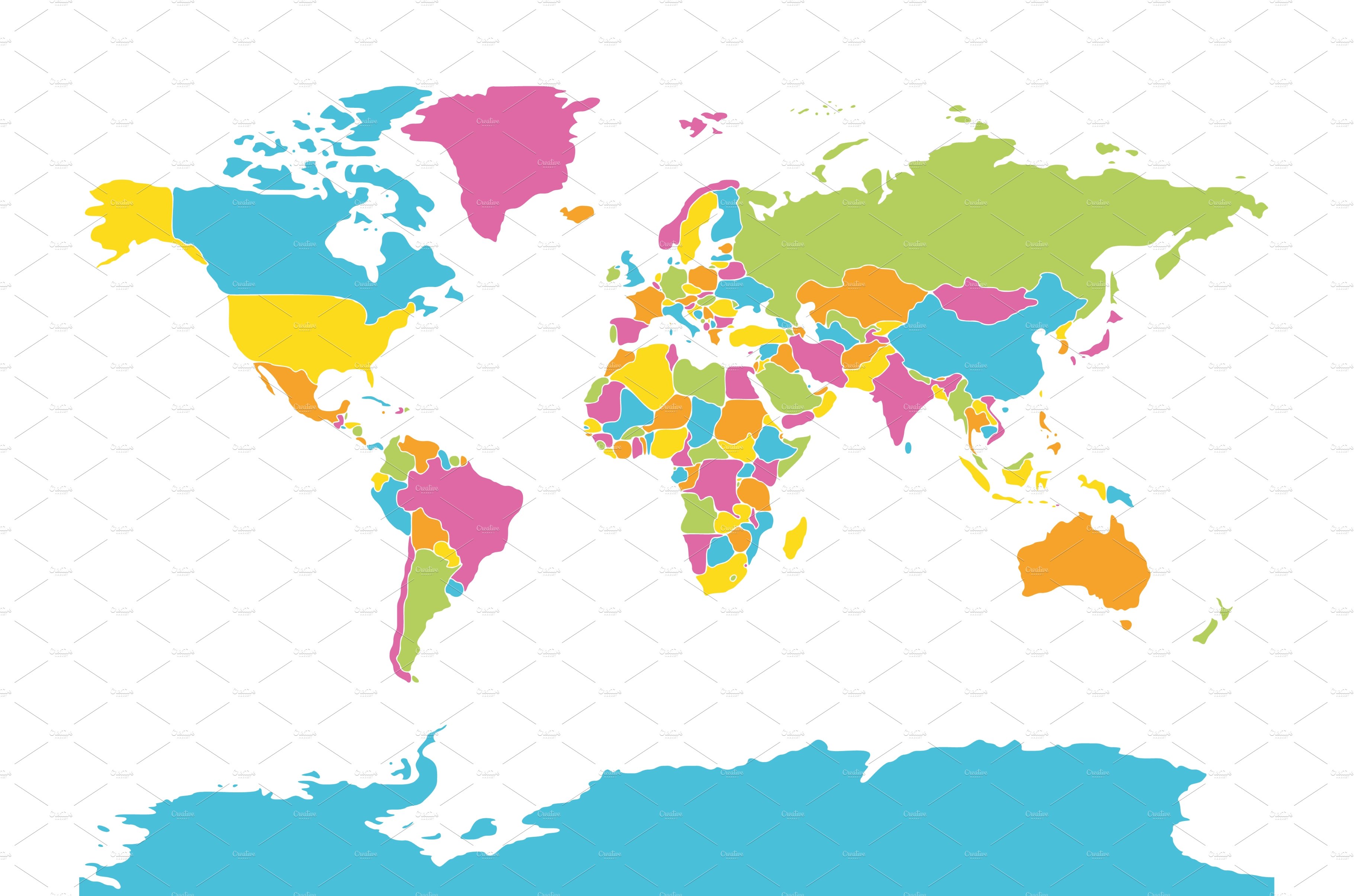 Minimalist world map with rounded by Petr Polák on Dribbble