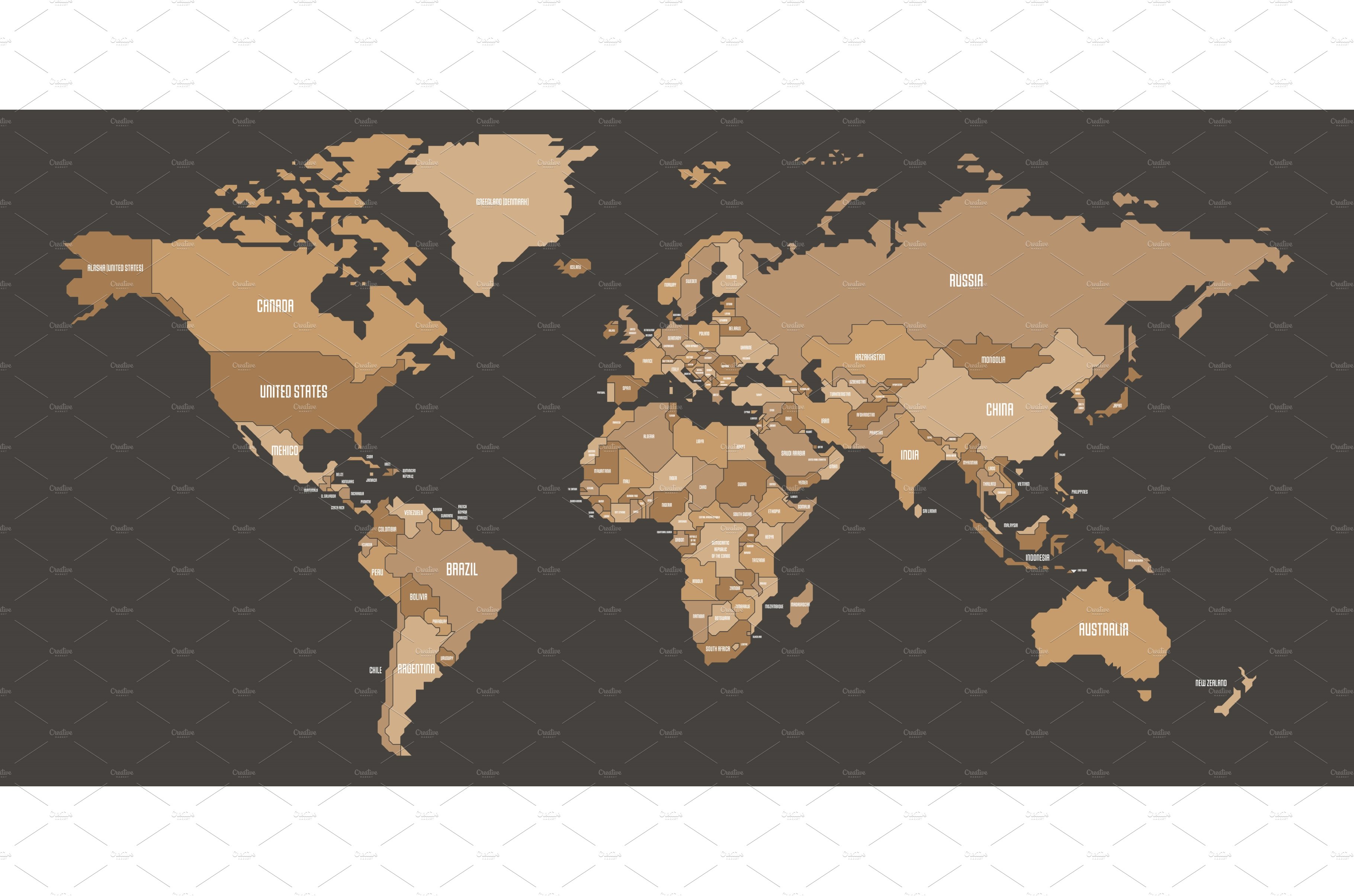 Simplified Smooth Border World Map By Petr Polák On Dribbble