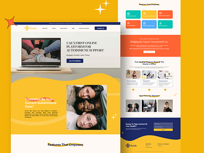 UI Design for Stride awareness brand branding clean colorful design digital digital art graphic design health identity branding illustration modern ui ui ux ux web web design website website design