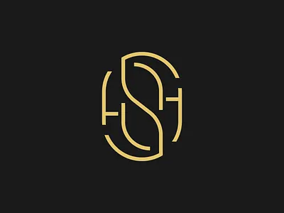 HSH + Leaves creative design designer elegant hs hsh initial leaf leaves letter logo logogram luxury mark minimal minimalist nature s sh shs