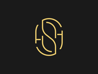 HSH + Leaves creative design designer elegant hs hsh initial leaf leaves letter logo logogram luxury mark minimal minimalist nature s sh shs