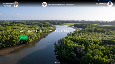 Wetlands Authority of Karnataka Web App UI Design Template ui