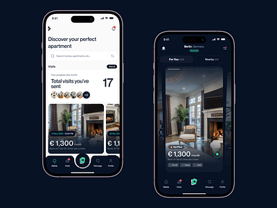 Rentigo App • Property Management For Tenants app design landlord product design property tenant ui ux