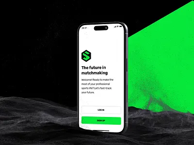 Scouting application app design application black branding clean filters green handball mobile modern profile search simple sport ui uiux design ux