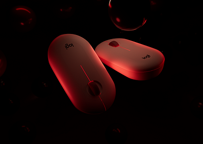 Logitech Pebble M350 Mouse - Father & Son Renders. 3d advertising cinema 4d marketing motion graphics product design product renders redshift visual design
