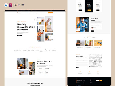 LockWise – LockWise & Security System Elementor Template locksmith service locksmith service landing page locksmith service template locksmith service web design locksmith service website locksmith service website theme