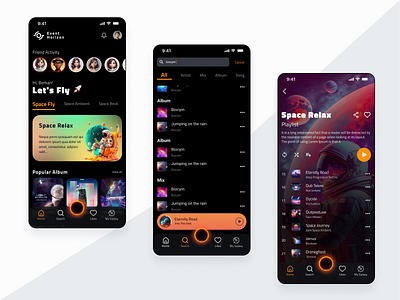 Music Player branding dashboard ui design interaction design ios musicplayer ui ux