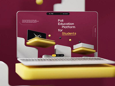 Poli Education Platform concept education learn learning platform students
