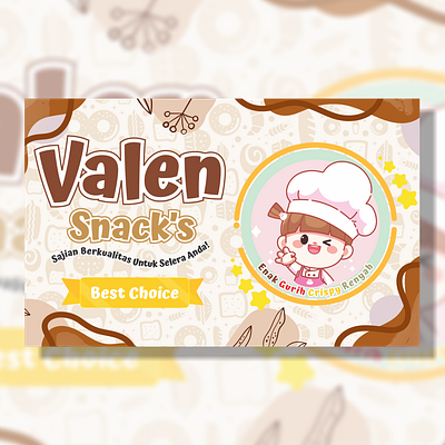 Valen Snack Landscape Position branding graphic design label food