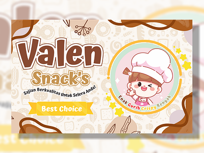 Valen Snack Landscape Position branding graphic design label food