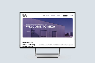 MIZA - Website UI/UX Design prototype user experience user interface wireframe
