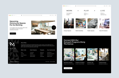 MIZA - Website UI/UX Design Concept prototype user experience user interface wireframe