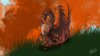 Digital Painting digital painting dragon illustrator photoshop