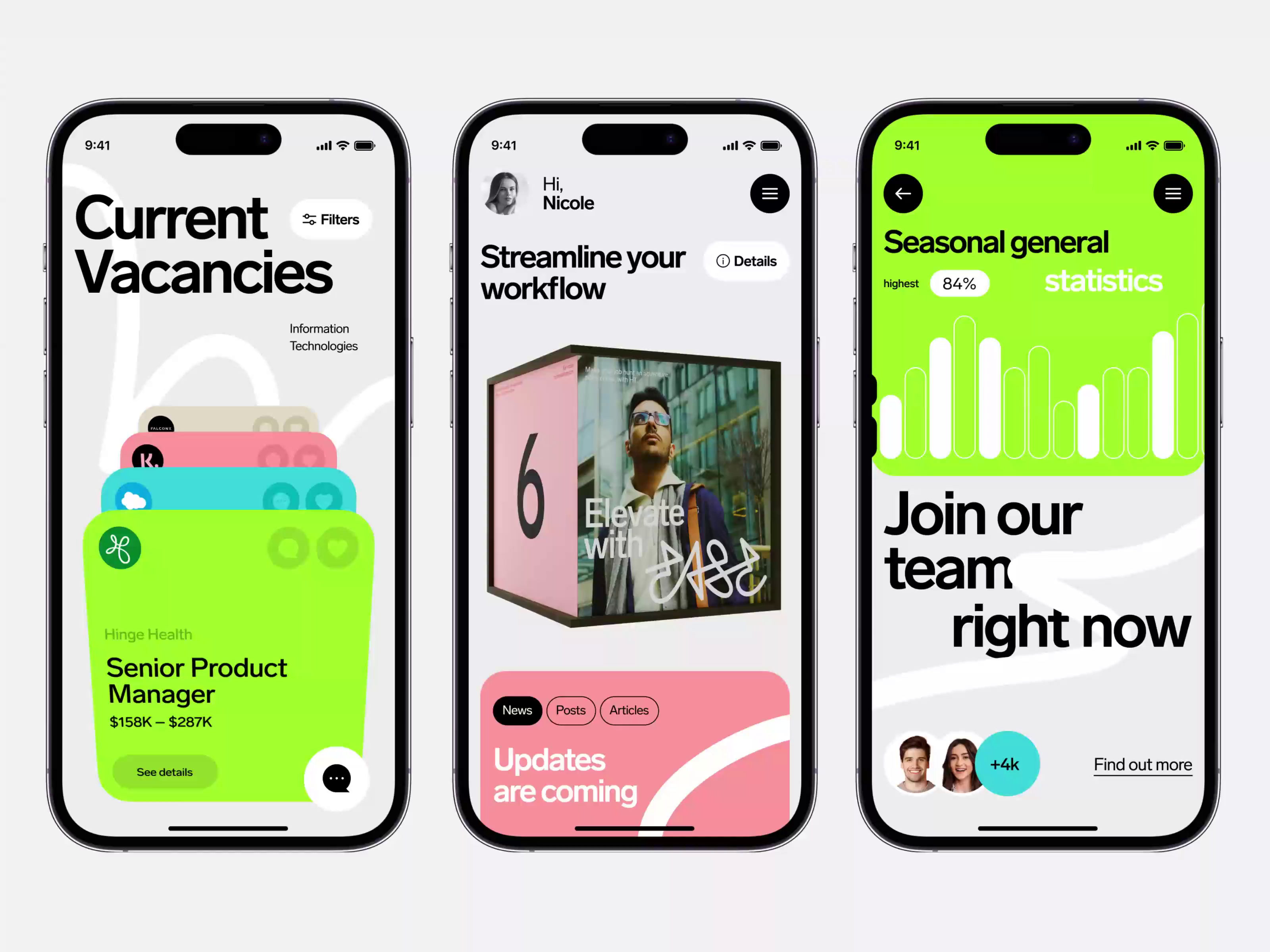 Example of Recruitment - Mobile App Concept