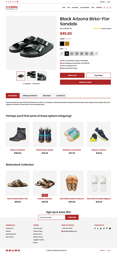 Footwear Website Product Page Design ecommerce product page ecommerce product page design ecommerce website ecommerce website design footwear ecommerce website footwear website