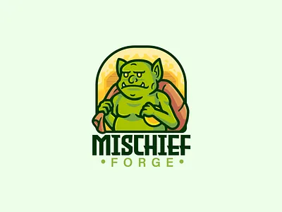 Goblin mascot logo cartoon character goblin gold logo logodesign logodesigner logomaker mascot thief