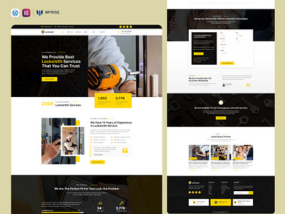 LockGuard – Locksmith and Key Maker Service Elementor Template locksmith locksmith landing page locksmith security website locksmith service web design locksmith service website locksmith template locksmith website theme