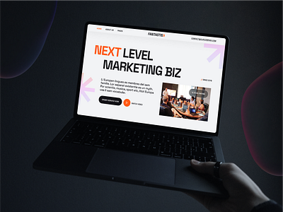 Marketing Agency Landing Page agency branding colorful creative design concept gradient influencer interface landing page marketing marketing agency modern promo social media ui uiux user interface vibrant web design youth