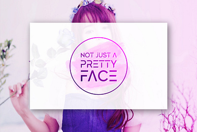 Pretty Face creative design graphic design logo watercolor