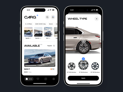 Car Rental Mobile App app application car rental design ios mobile rental ui