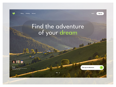 Travel Website Landing Page Design