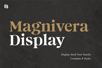 Magnivera; Display Serif Font Family logo font