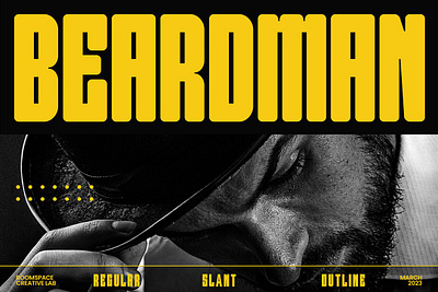 Beardman - Headline Condensed Font logo