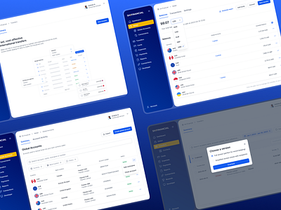 SH:Financial. Digital financial solution for business needs accounts app banking catalog dashboard financial mobile responsive transactions ui ux wallet web