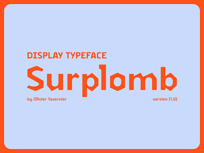Surplomb - Display Typeface bold climb climbing display font gym logo font rock rounded sharp typeface