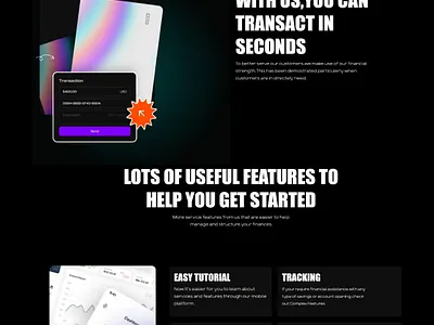Maha bank-Finance Landing Page branding graphic design logo ui