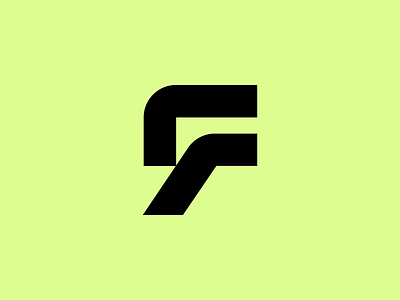 Fivecode Option 2 brand branding f letter five flow iconic letter logo logo mark
