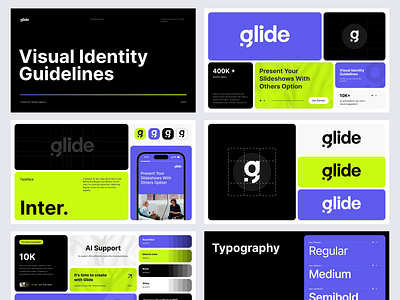 Glide - Brand Identity animation branding branding identity daily design glide graphic design logo motion graphics ui