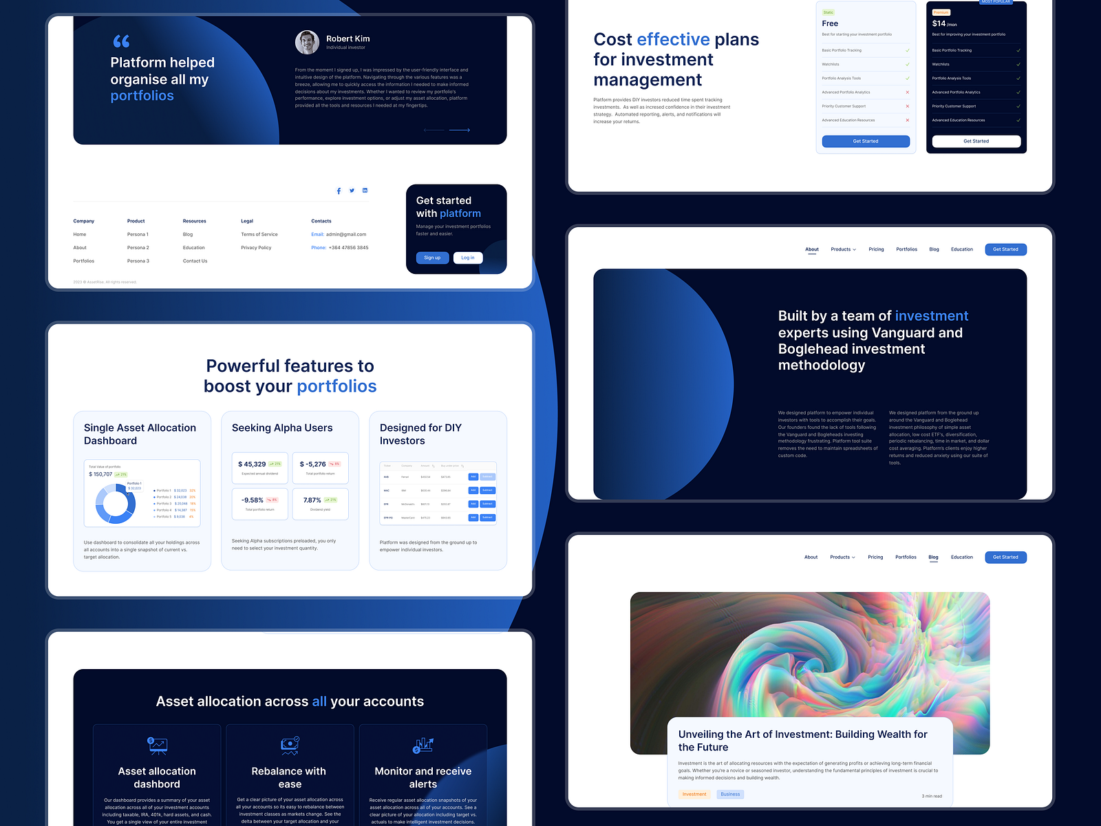 Website Design | Fintech portfolio design | Virtual platform by Dariia ...