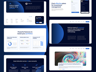 Website Design | Fintech portfolio design | Virtual platform appdesign cta dailyui design finance fintech home page landing page money payment plans section layout subscription testimonials ui uidesign userexperience userinterface uxdesign website design