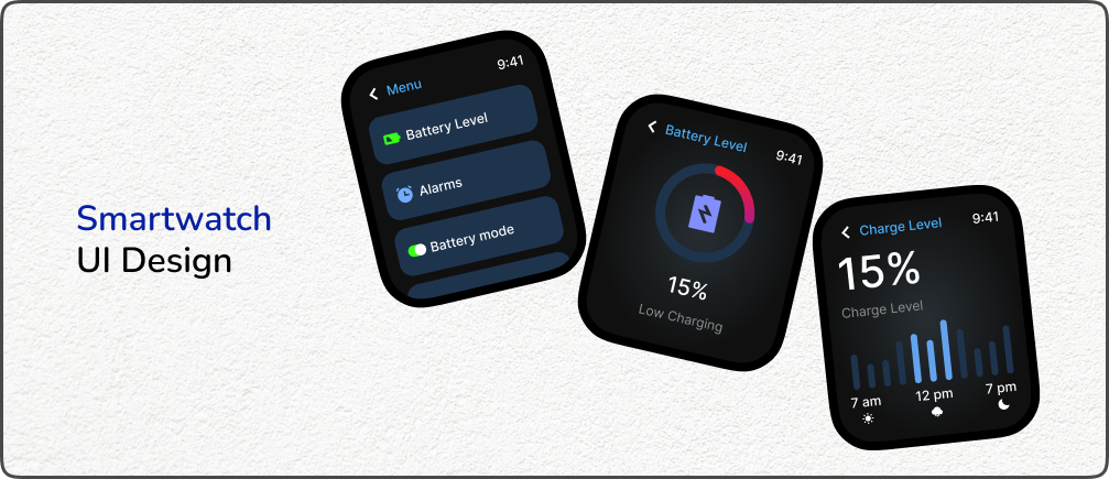 UI Design Challenge - Day 13 dailyui minimalism smartwatch ui challenge uiux design userexperience wearable wearabletech