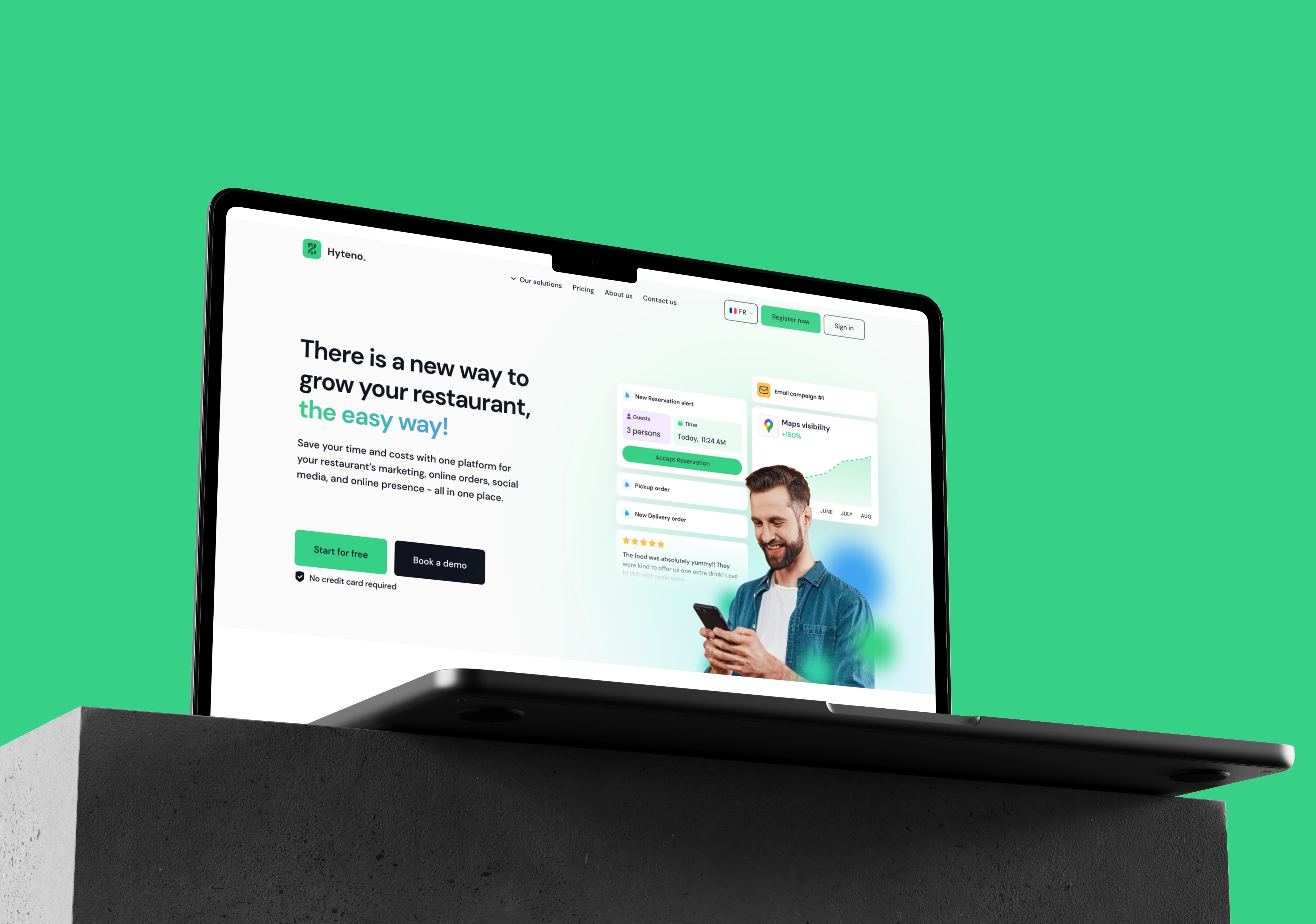 Hyteno - Landing Page & Dashboard dashboard delivery dashboard food food dashboard food menu restaurant restaurant marketing