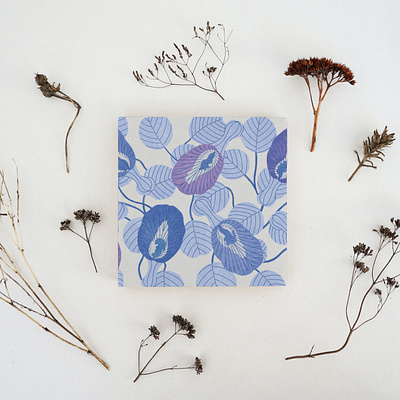 Blue pea blue pea bookcover books editorial illustration flower illustration illustrator pattern surface design