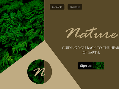 Nature company Login Page branding design elegant graphic design modern natuire simple sleak ui unique ux vector