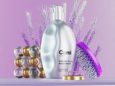 Cami London | Cosmetic packaging design 3d bottle branding can cosmetic cream design discover gel jar label logo mask package packaging print pump typography visualization