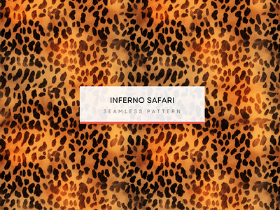 Inferno Safari Patterns, Seamless Patterns 300 DPI, 4K abstract leopard print pattern blurred fire background blurred motion flame inspired design grainy texture seamless pattern seamless texture warm colors pattern