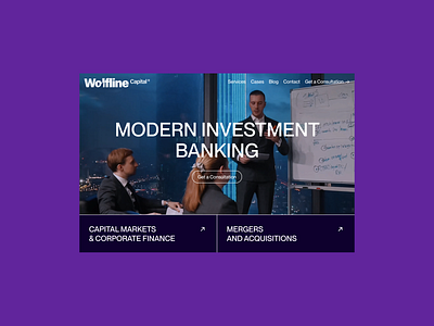 Wolfline Capital® corporate design finance ui ux web