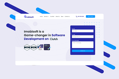 Imobisoft Landing Page. clutch landing page