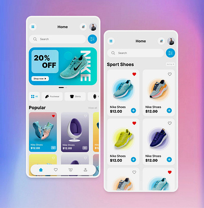 E-commerce app animation app application branding daily ui ecommerce figma graphic design illustration landing page logo mobile app shoe app shoe wesbite typography ui ux vector web website