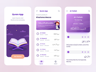 Quran Apps alquran animation apps branding design design system graphic design illustration islamic light minimalist moslem muslim ramadhan ui ui kit ux vector web