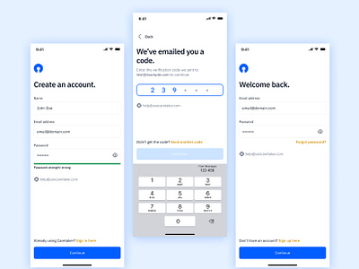 Log In Page: Caretaker app authentication design landing page log in property management property manager real estate real estate rental sign in ui ux