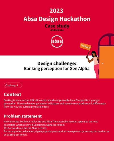 Absa Design challenge app design graphic design illustration ux