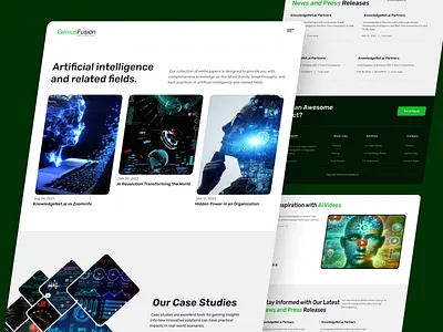 Genius Fusion Pitch Deck AI ai saas website ui